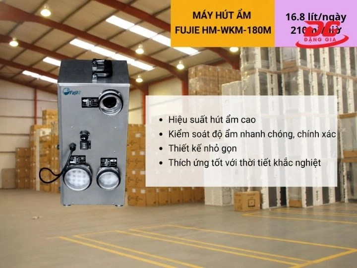 Máy hút ẩm Fujie HM WKM-180M với hiệu suất cao
