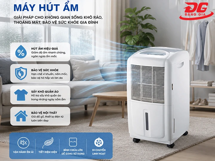 ứng dụng máy hút ẩm Fujie HM-618EB