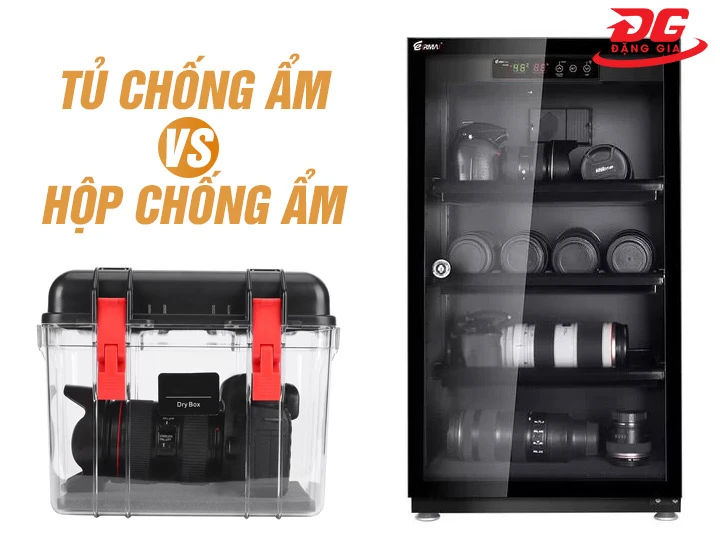 So sánh hộp chống ẩm Eirmai với tủ chống ẩm