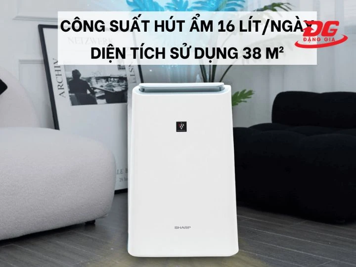  Máy hút ẩm Sharp DW-E16FA-W giúp loại bỏ vi khuẩn