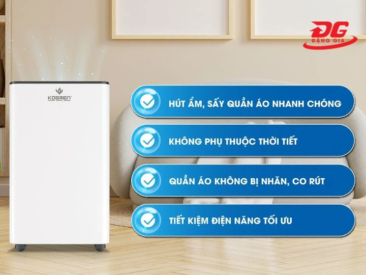 Lợi ích của máy hút ẩm