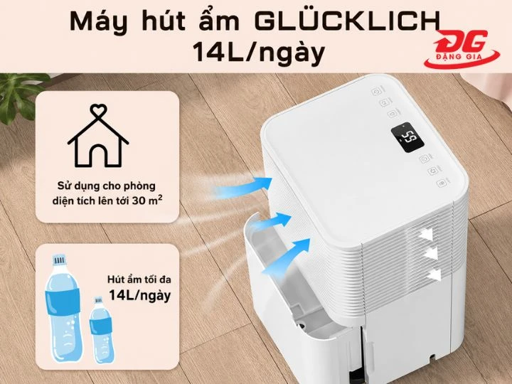 Máy hút ẩm Glucklich có tốt không? Top model bán chạy nhất