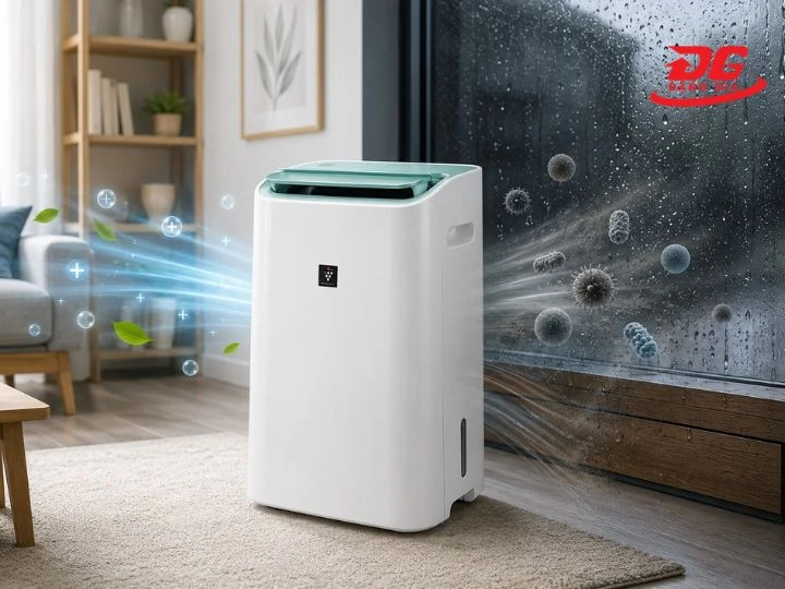 Máy hút ẩm phù hợp với không gian hòng 10 - 40m²