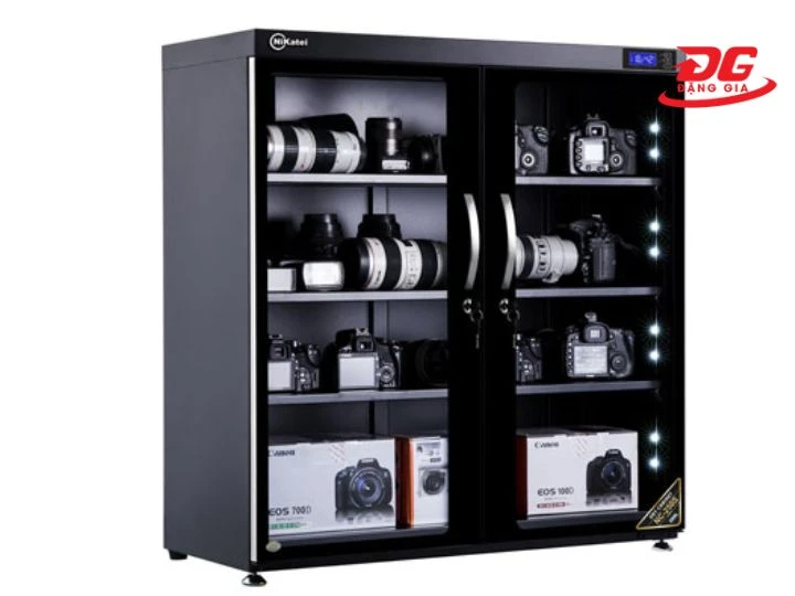 Tủ chống ẩm Nikatei giúp bảo quản nhiều thiết bị