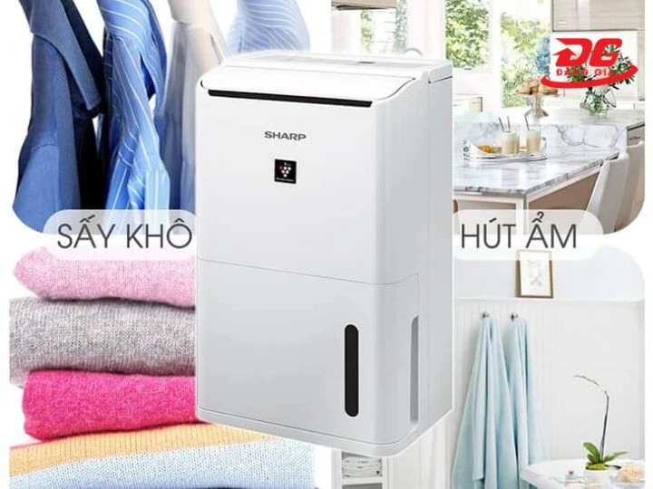 Máy hút ẩm sharp được sử dụng để hút ẩm và sấy quần
