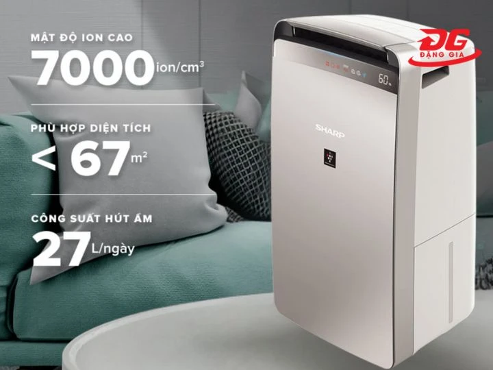 Máy hút ẩm Sharp: 6 model công suất cao, giá tốt, đa năng