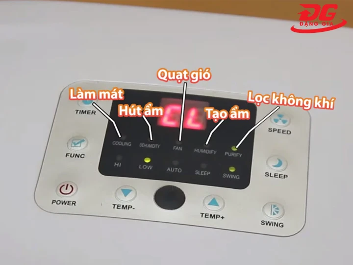 Màn hình máy hút ẩm FujiE HM-630EC