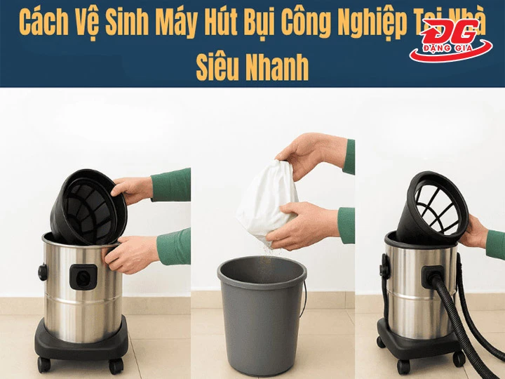 Hướng dẫn vệ sinh máy hút bụi công nghiệp