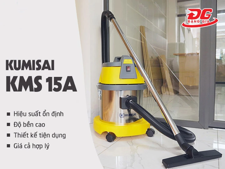 Máy hút bụi Kumisai KMS 15A công nghiệp không ồn