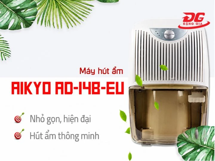  Máy hút ẩm Aikyo AD-14B-EU với chế độ hút ẩm thông minh