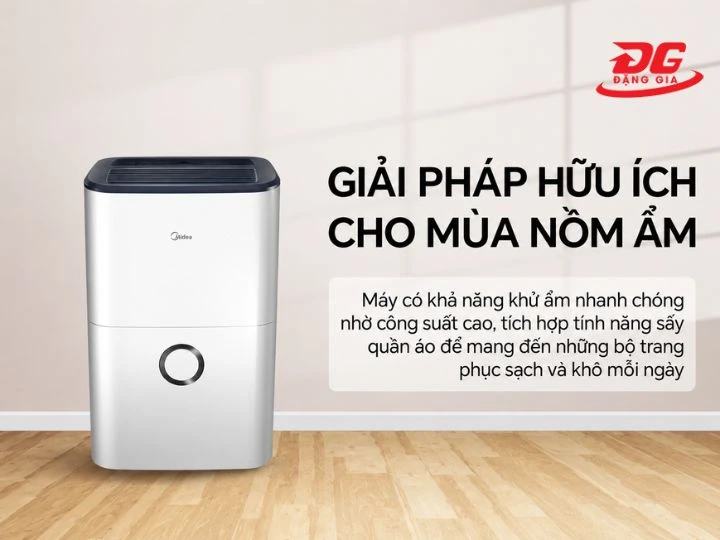 máy hút ẩm dân dụng được trang bị hệ thống lọc tiên tiến