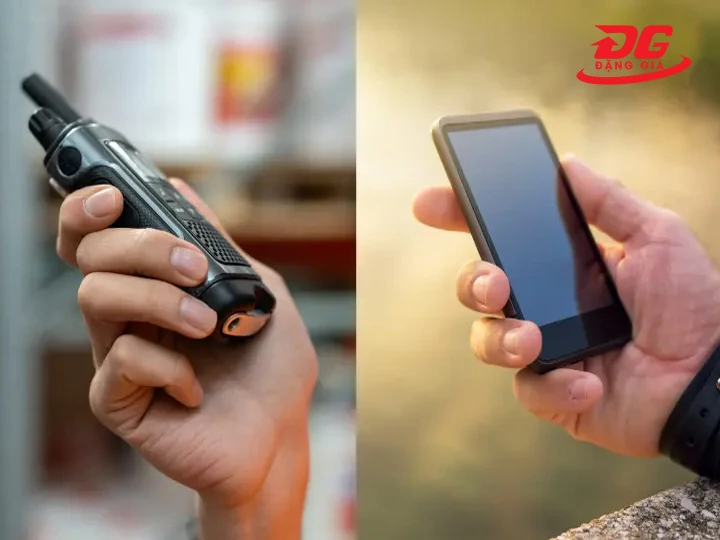 Bộ đàm khác điện thoại di động ở điểm nào?
