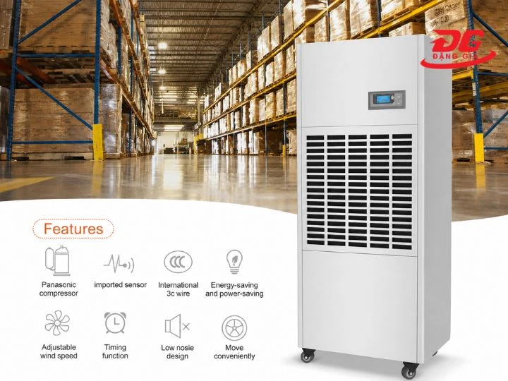 máy hút ẩm công nghiệp Dorosin sở hữu công suất từ 90 - 480L/ngày