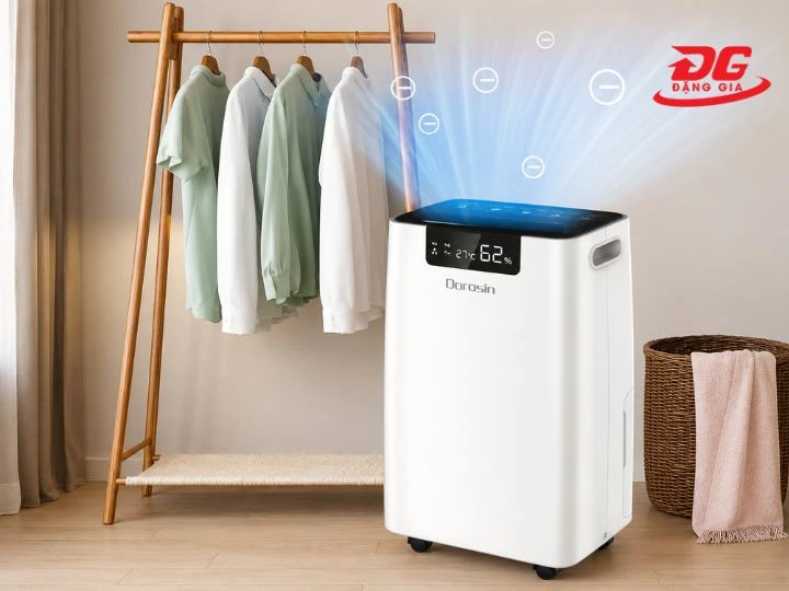 tốc độ hút ẩm nhanh giúp không gian khô thoáng
