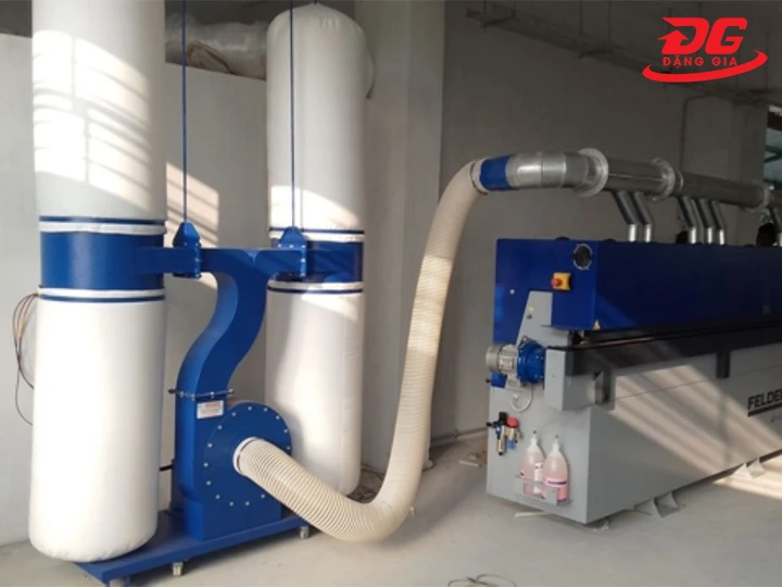 máy hút bụi túi vải nối máy thẳng