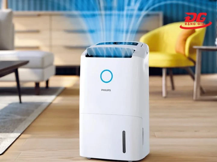 Máy hút ẩm không khí Philips hoạt động theo cơ chế ngưng tụ lạnh