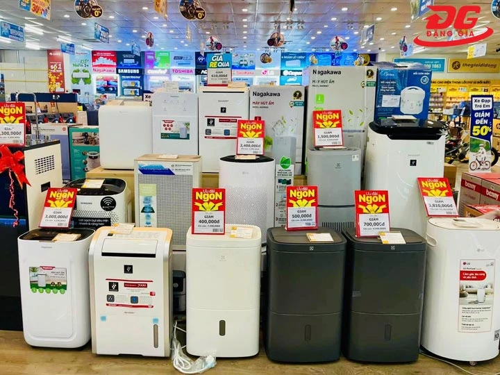 Máy hút ẩm đa dạng