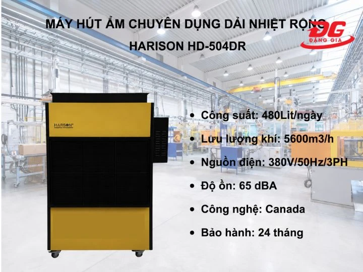Harison HD-504DR giúp kiểm soát độ ẩm hiệu quả