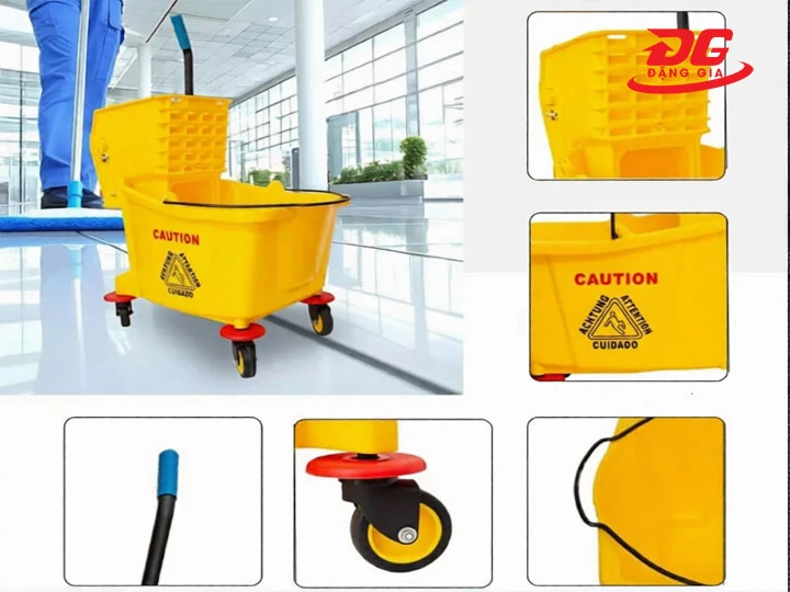 thiết kế Xe vắt móp đơn 24 lít