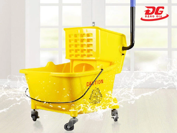 vệ sinh thùng chứa Xe vắt móp đơn 24 lít