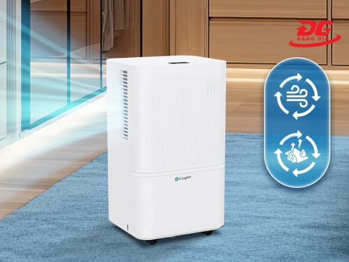 Cài đặt độ ẩm 30 - 40% để phòng sạch ẩm
