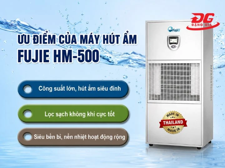 mua máy hút ẩm công nghiệp Fujie HM-500 chính hãng