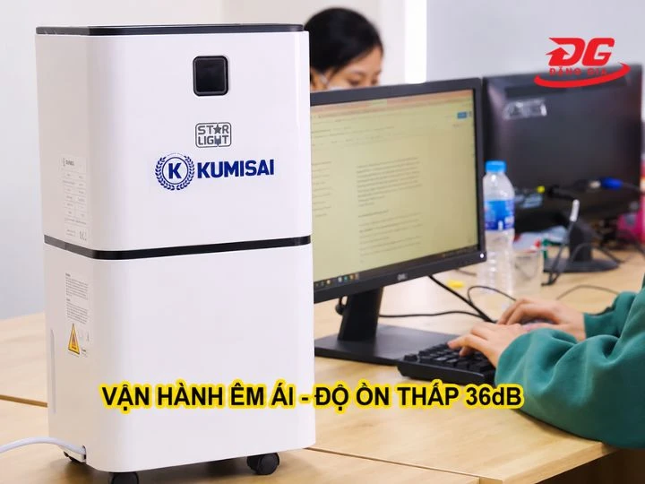 Máy hút ẩm Kumisai KMS 12A với độ ồn thấp