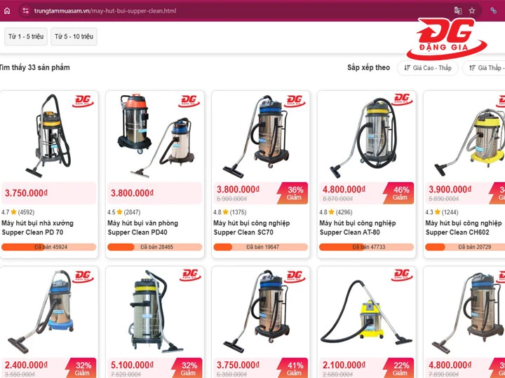 Mua máy hút bụi nhà xưởng Supper Clean PD 70