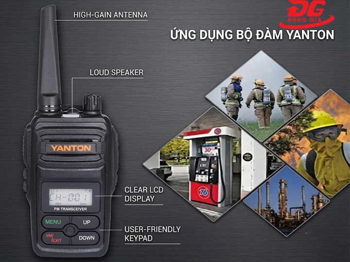 Ứng dụng của bộ đàm Yanton trong thực tế