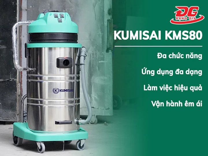 Khả năng hút của máy hút bụi công suất lớn Kumisai KMS80