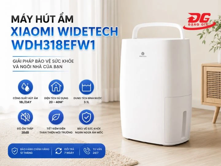Xiaomi Widetech WDH318EFW1 sử dụng trong không gian gia đình