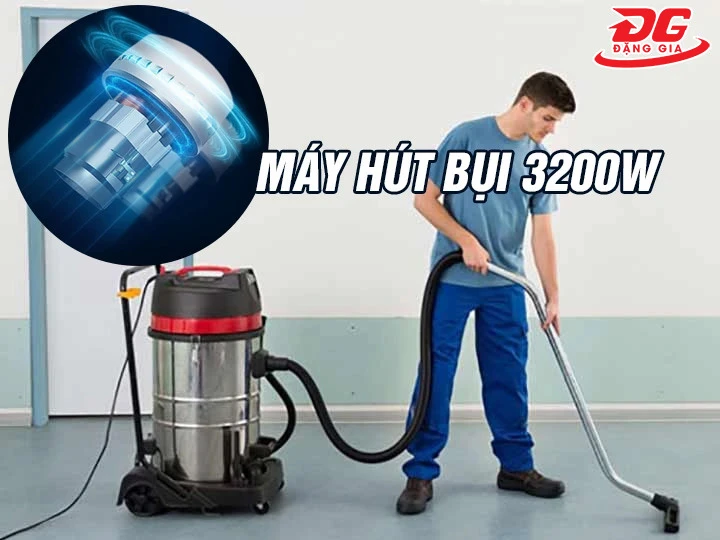Sử dụng máy hút bụi 3200W đúng kỹ thuật