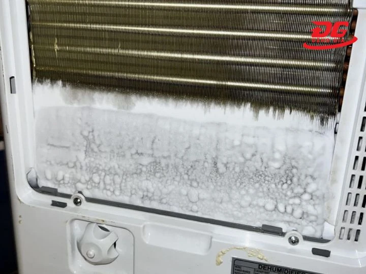 tắt máy khi máy bị đóng tuyết