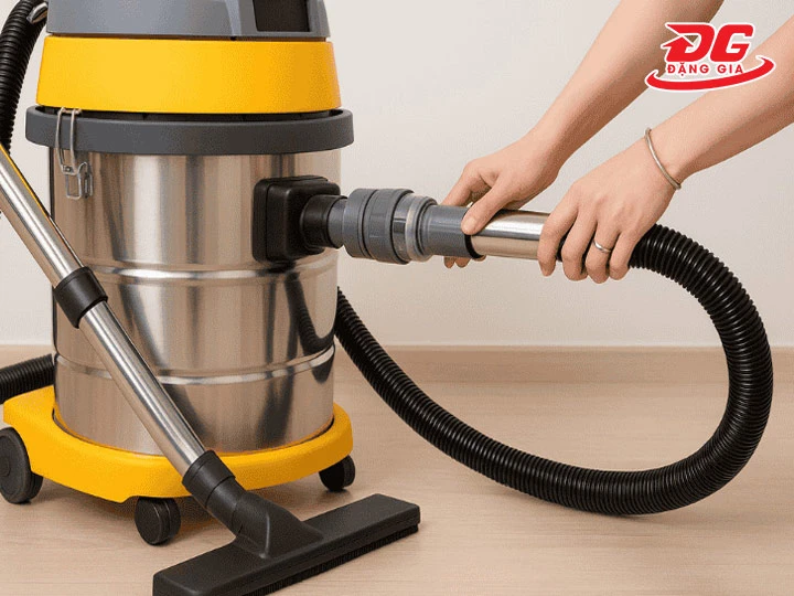Cách lắp máy hút bụi công nghiệp nhà xưởng