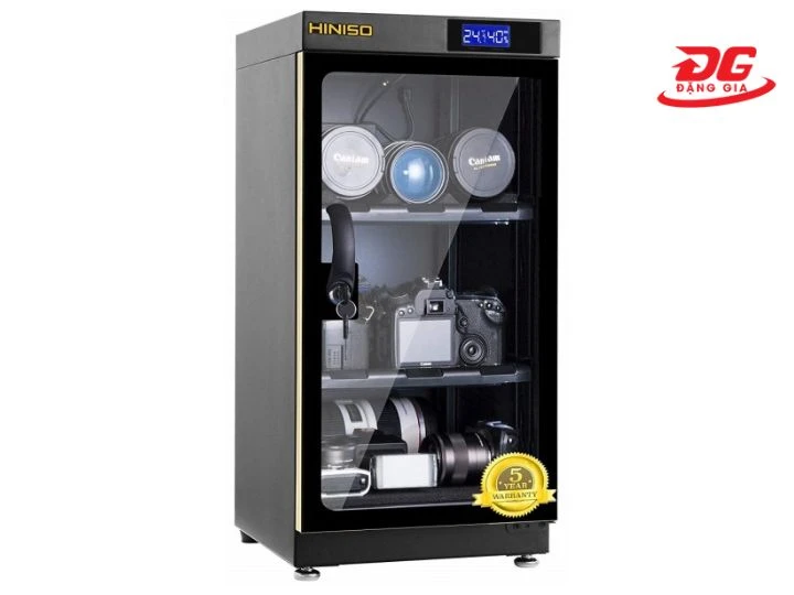 tủ khử ẩm máy ảnh Hiniso dưới 50l dễ dàng bố trí
