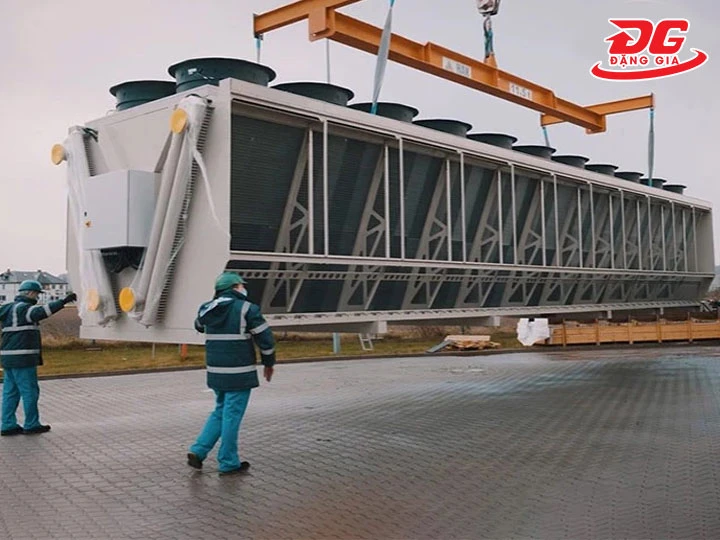 Diện tích lắp đặt tháp giải tản nhiệt khô