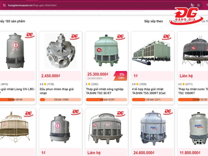 Mua tháp giải nhiệt Longzi giá tốt
