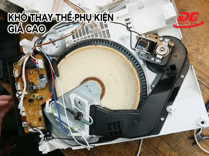 linh kệ khó thay thế và mất nhiều thời gian trong sửa chữa