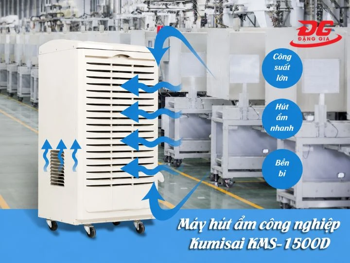 Lưu lượng gió 1.200m³/h hoạt động trong nhiều giờ