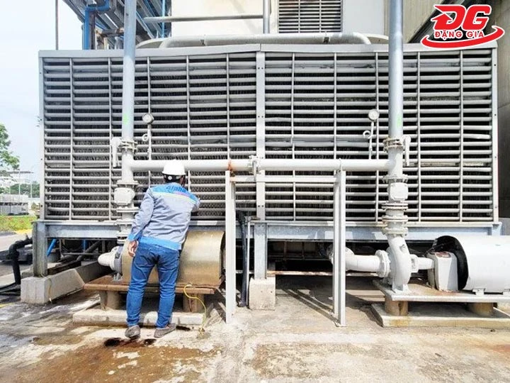 Check hệ thống ống tháp giải nhiệt