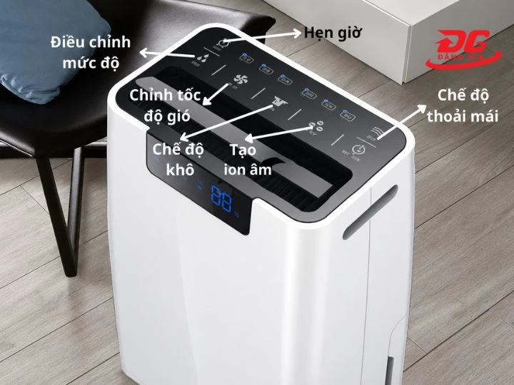 Máy hút ẩm Dorosin ER-650E tích hợp nhiều tính năng thông minh