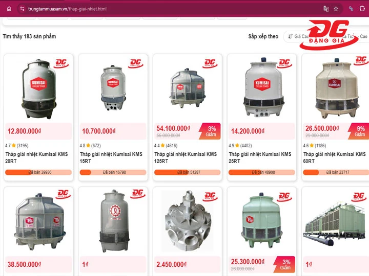 Mua tháp giải nhiệt tại Bình Dương uy tín