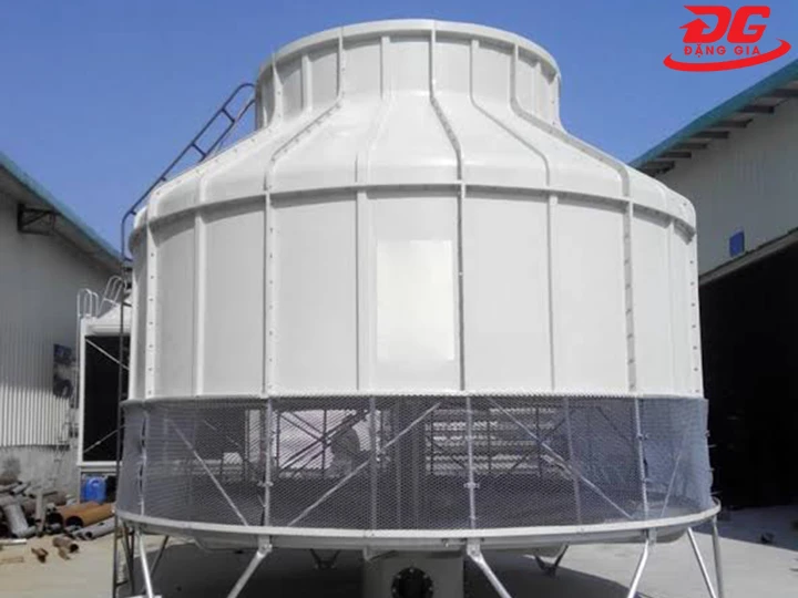 tháp giải nhiệt tròn rung lắc mạnh khi hoạt động