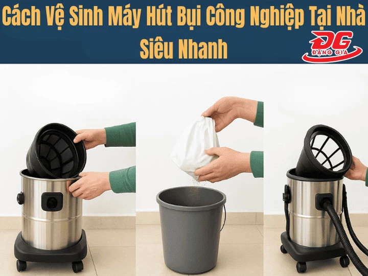 Vệ sinh máy hút bụi 5hp định kỳ