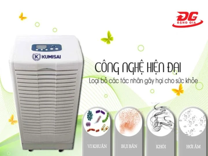 Máy hút ẩm công nghiệp Kumisai KMS-1500D hạn chế ẩm mốc