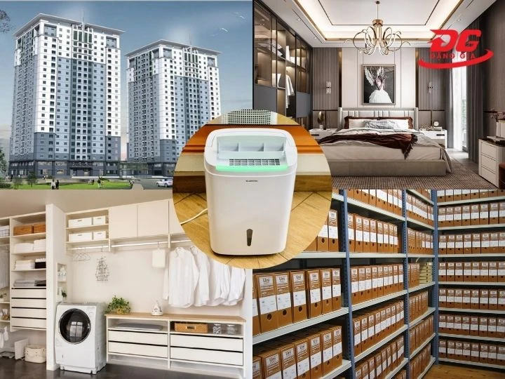 máy khử ẩm Klarstein được ứng dụng ở nhiều không gian
