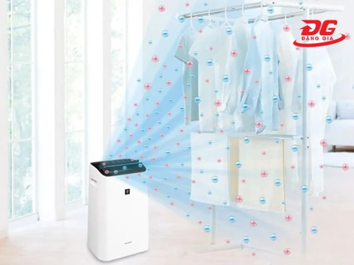 thiết bị hút ẩm Deerma tích hợp chế độ sấy quần áo