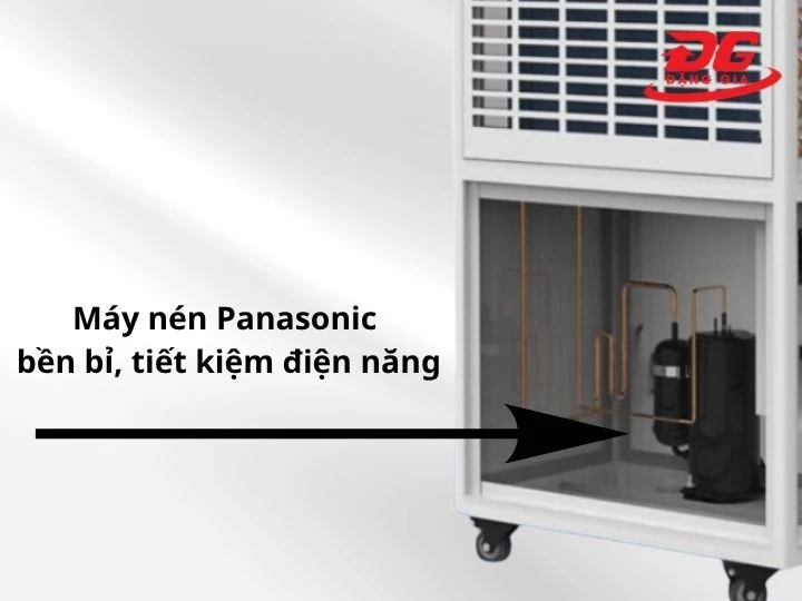 Máy hút ẩm công nghiệp Dorosin ERS-860L trang bị máy nén Panasonic
