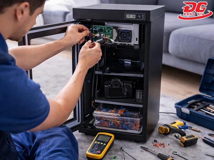 Tủ Chống Ẩm Bị Hỏng: 6 Bước Tự Sửa Tiết Kiệm Triệu Đồng