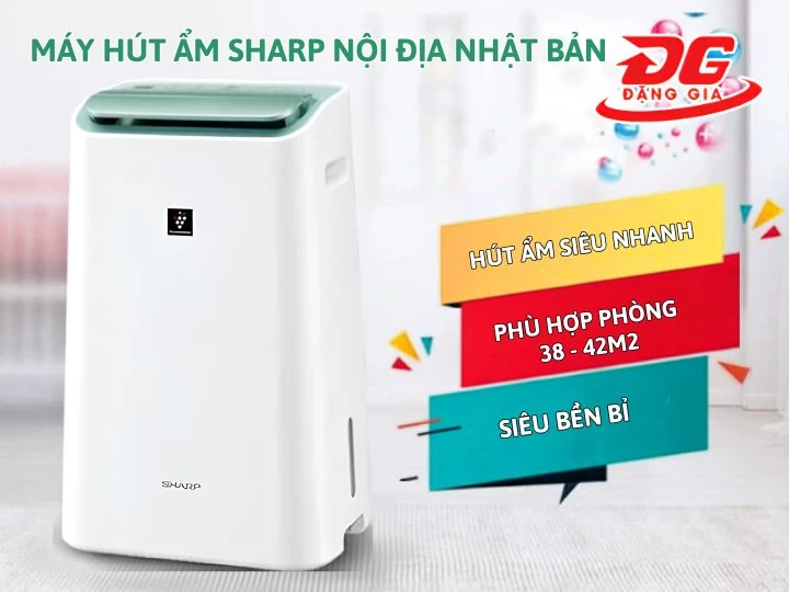 Máy hút ẩm Sharp nội địa Nhật: Hút ẩm nhanh